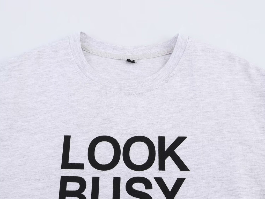 Women's Clothing Letter Graphic Printed T Shirt