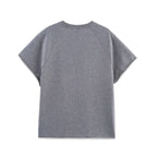 Women's Spring Summer Round Neck Short Sleeves Sweater Printed Set