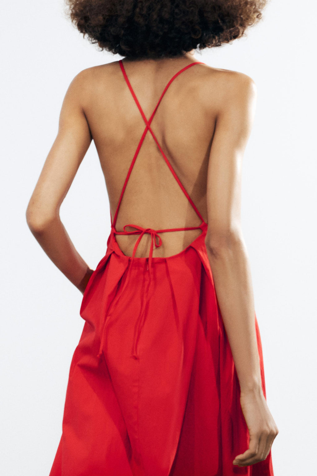 Women Clothing Spring V neck Bow Suspenders Sexy Casual Dress