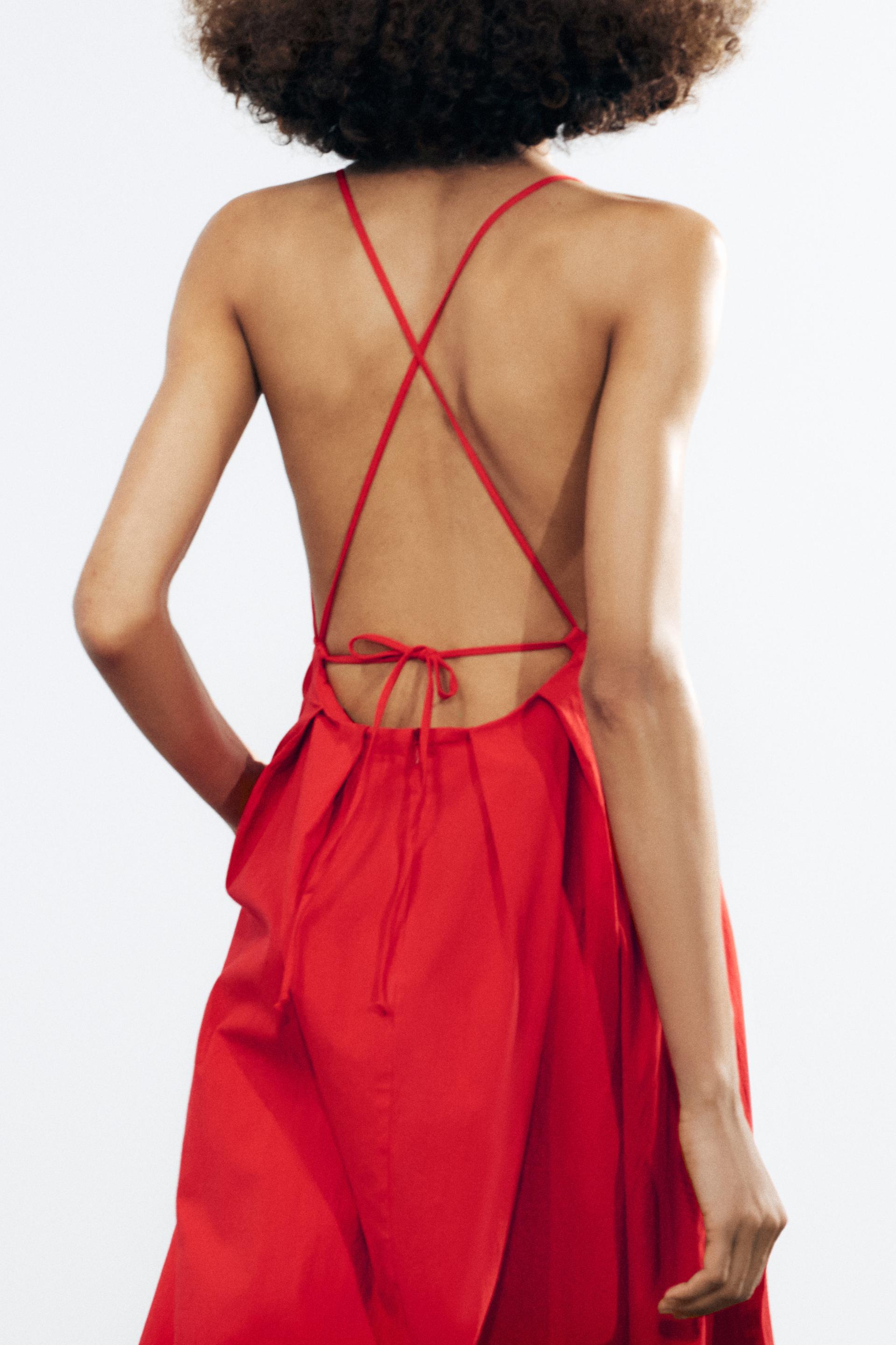 Women Clothing Spring V neck Bow Suspenders Sexy Casual Dress
