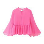Women's Stylish Laminated Decoration Shirt