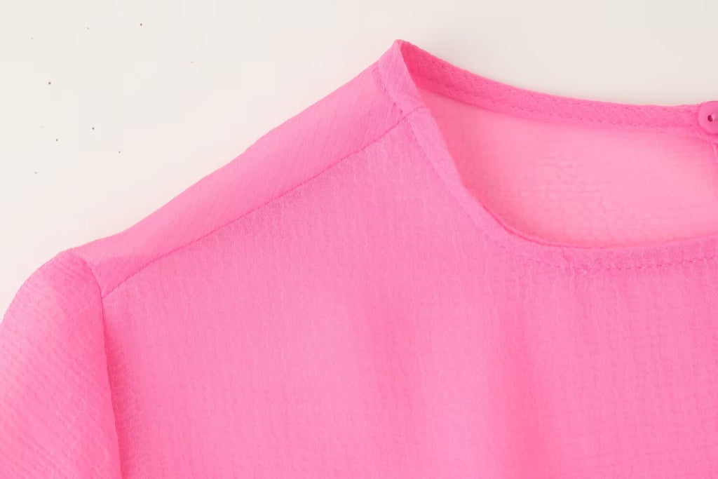Women's Stylish Laminated Decoration Shirt