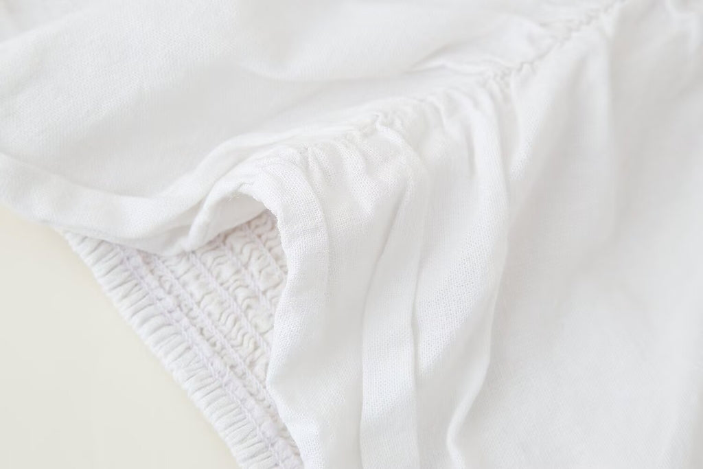 Women's Linen Blended Laminated Decoration Sleeve Shirt