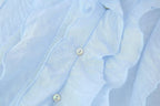 Women's French Laminated Decoration Drape Sleeveless Top