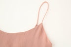 Ruched Ruffle Spaghetti-Strap A-Line Mini Dress