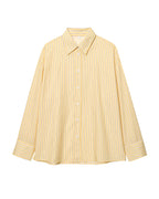 Women's Striped Long Sleeve Button Shirt