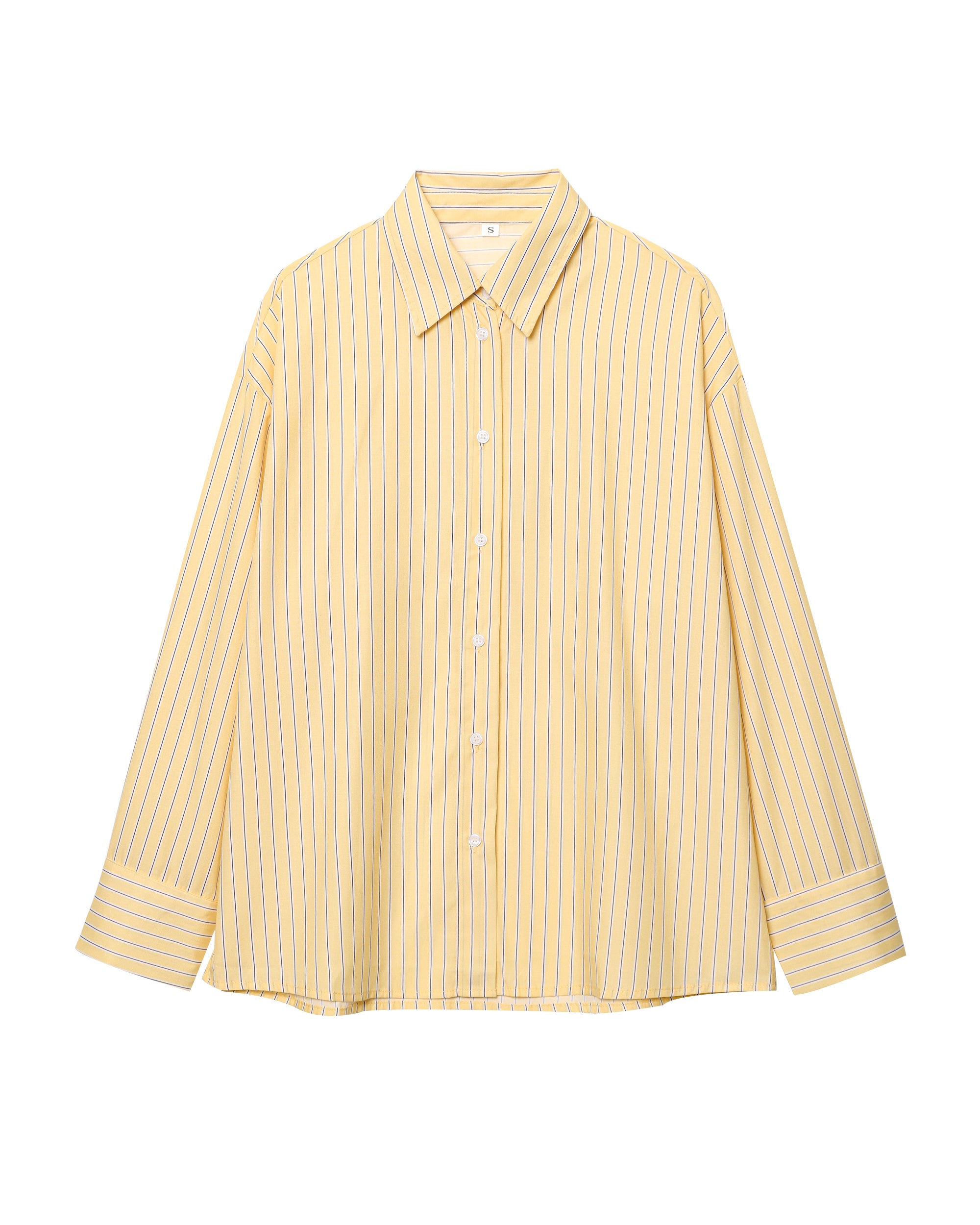 Women's Striped Long Sleeve Button Shirt