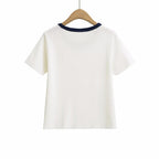Women's Embroidered Graphic Crew Neck T-Shirt