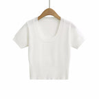 Women's Spring Round Neck Solid Color Loose Pullover Women Minority All Match Sweater