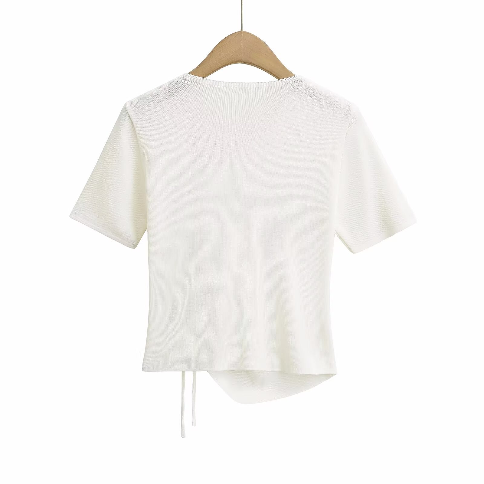 Women's 3D Floral Ruched Short Sleeve Top
