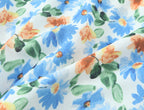 French Little Daisy Printed Lace Up Bow V Neck Strap Dress