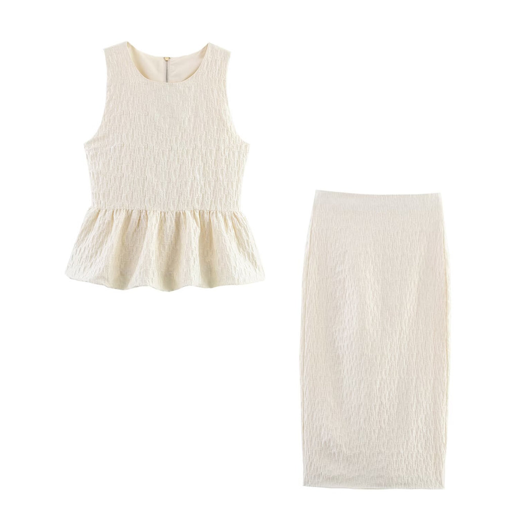 Women's Top and Skirt Two-Piece Set