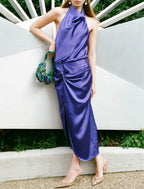 Women's Halter Sleeveless Top and Skirt Two-Piece Set
