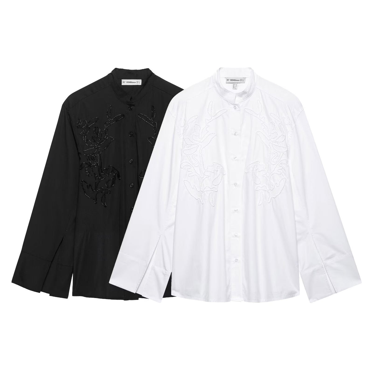Women's Street Urban Embroidered Long Sleeved Shirt