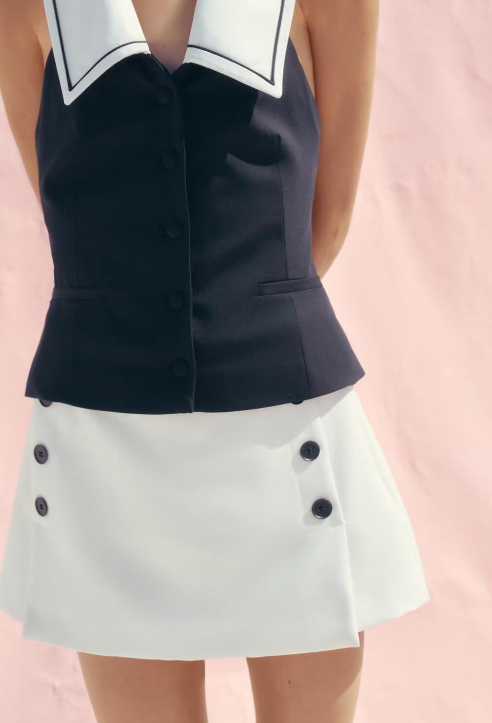 Pure Breasted Decorative Skirt