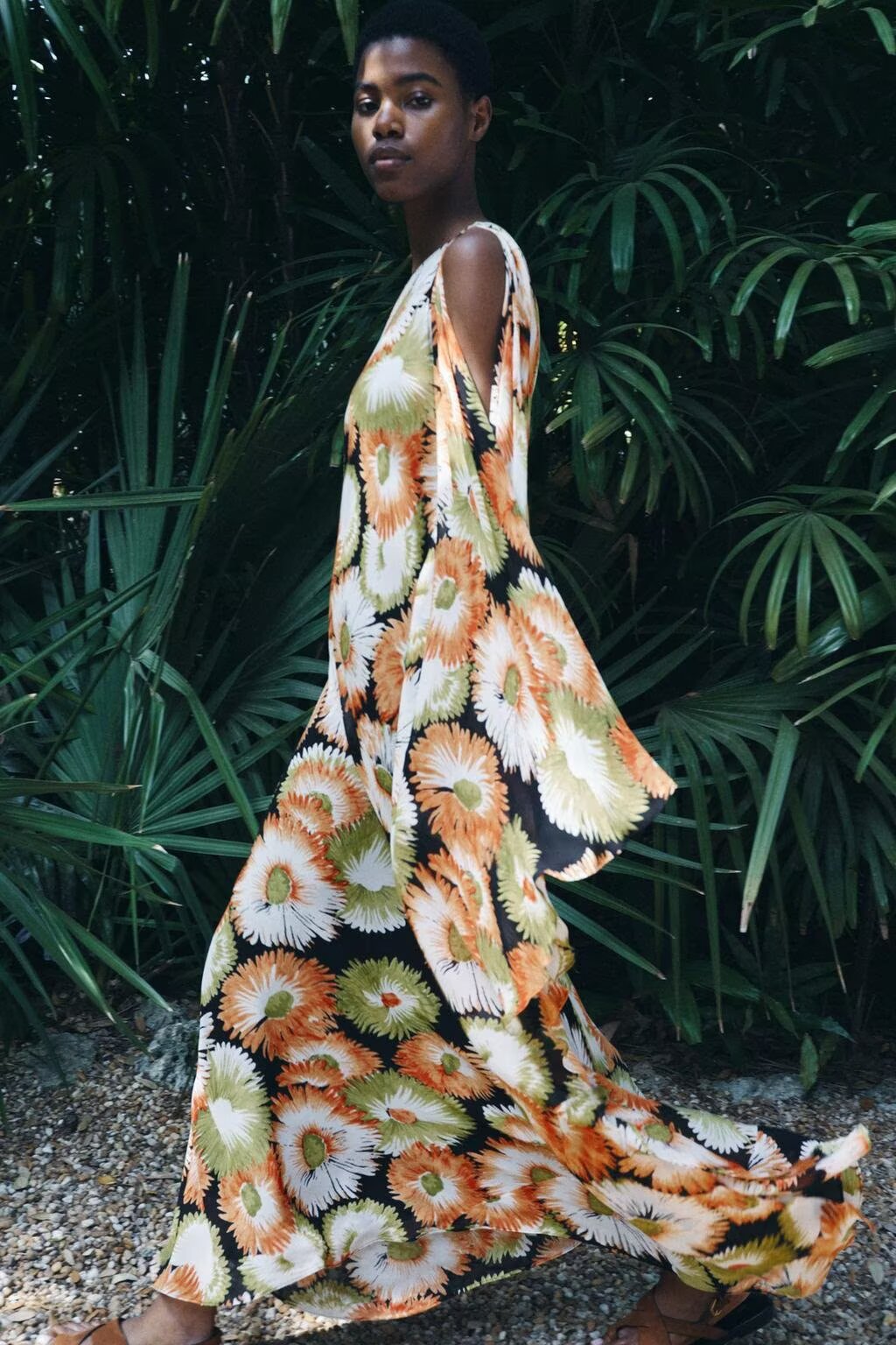 Print Asymmetric Dress
