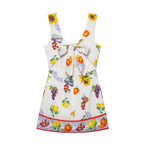 Summer Graceful V-Neck Back Series Bowknot Short Dress