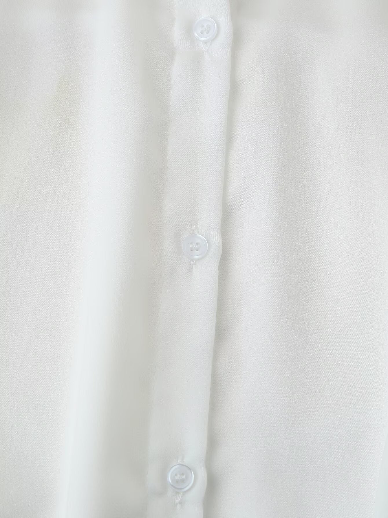 Women's Satin Scarf Detail Long Sleeve Shirt