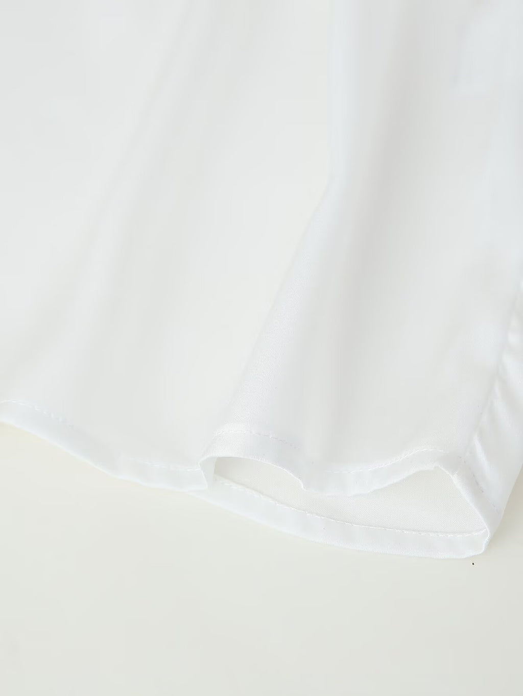 Women's Satin Scarf Detail Long Sleeve Shirt