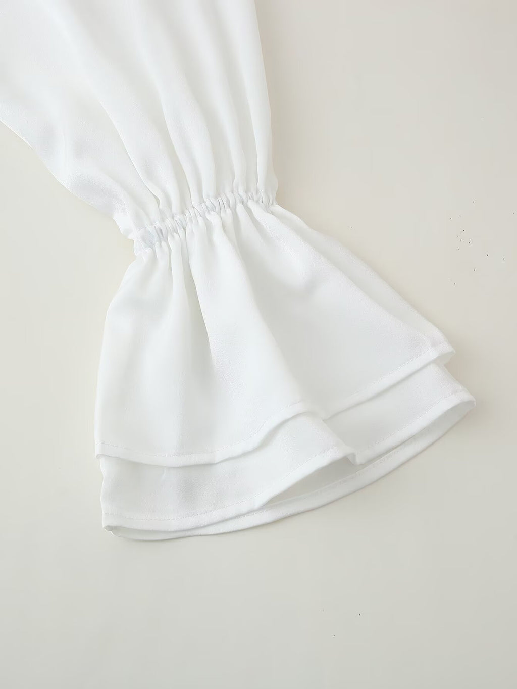 Women's Satin Scarf Detail Long Sleeve Shirt