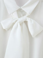 Women's Satin Scarf Detail Long Sleeve Shirt