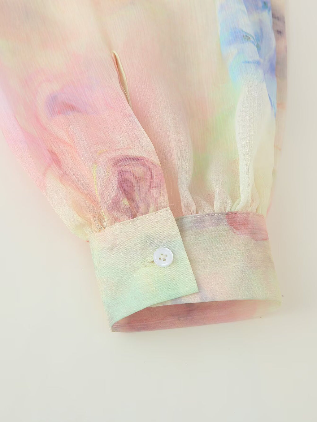 Tie Dye Stitching Lace Crochet Printing Dress