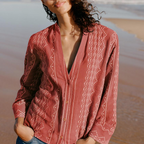 Women's French Embroidered Shirt