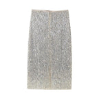 Sequin Glitter Midi Skirt