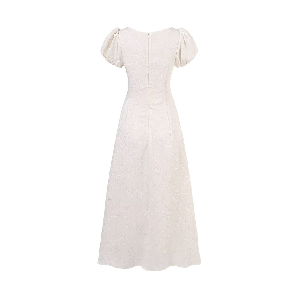 Women's Vintage Summer Short Sleeve Drawstring Slim Fit Dress
