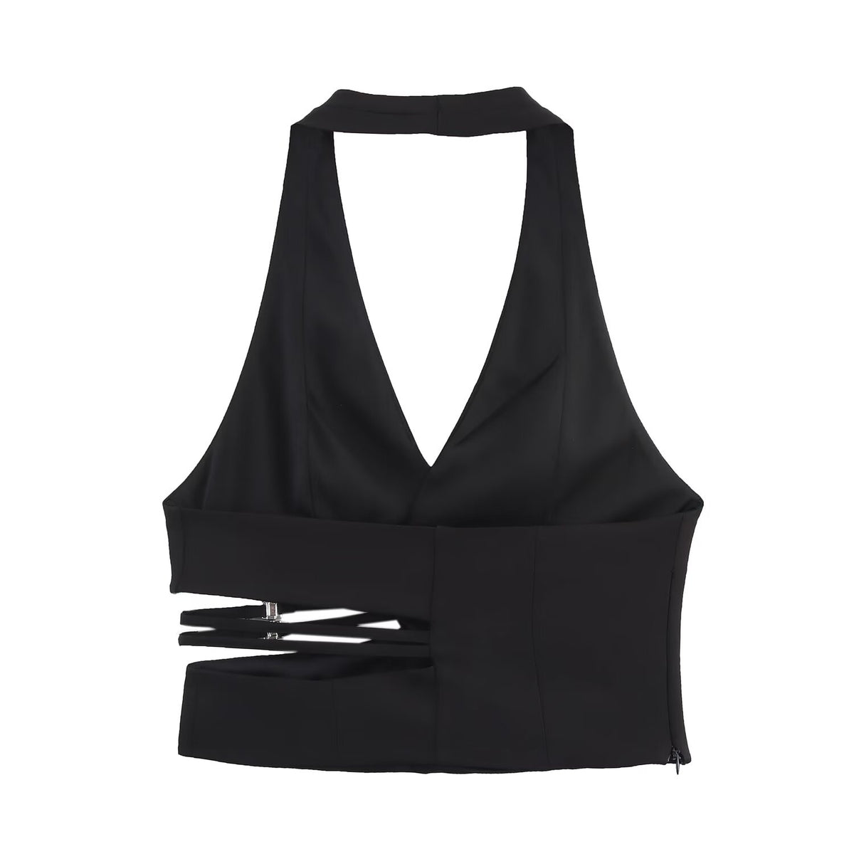 Classic Open Design Hanging Collar Top