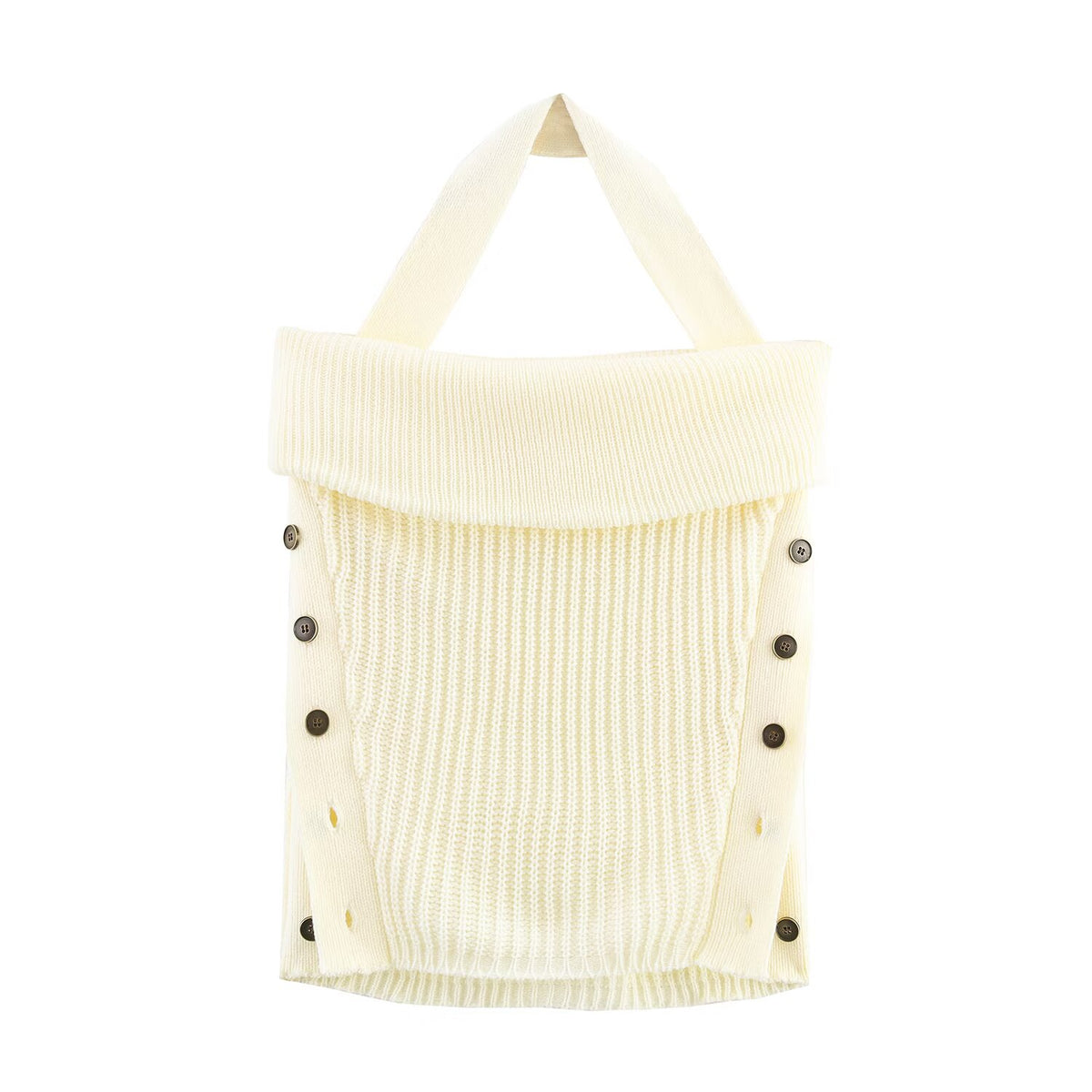 's Backless Hanging Collar Knitted Top