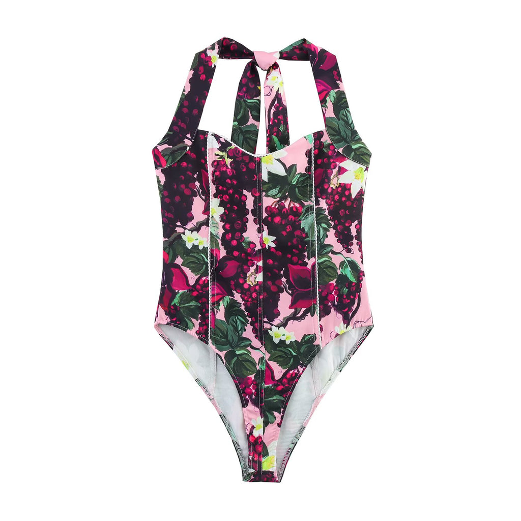 Printed Halter Neck Jumpsuit for Women