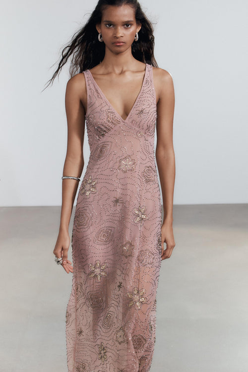 Summer Women Clothing Sequin Midi Slim Sexy Design Dress