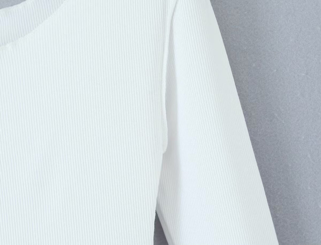 Long-Sleeve Ruffle Tiered A-Line Mini Dress