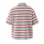 Women's Women’s Retro Striped Polo Shirt
