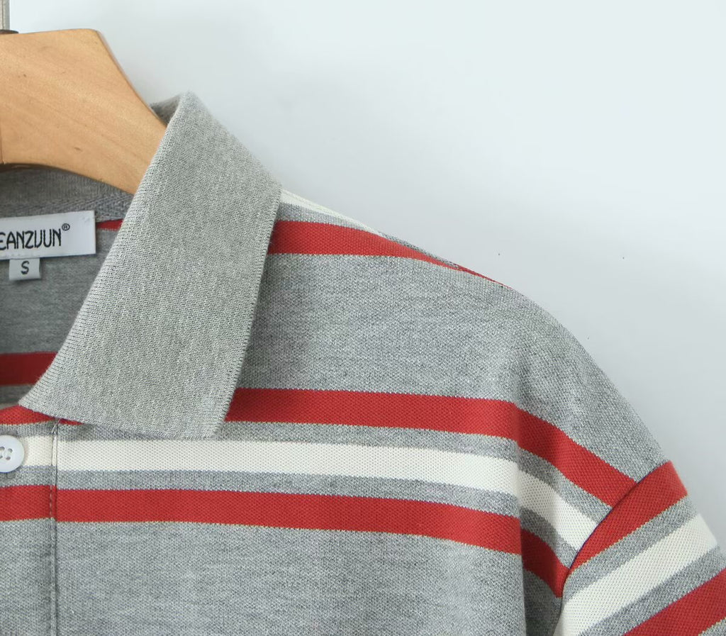 Women's Women’s Retro Striped Polo Shirt