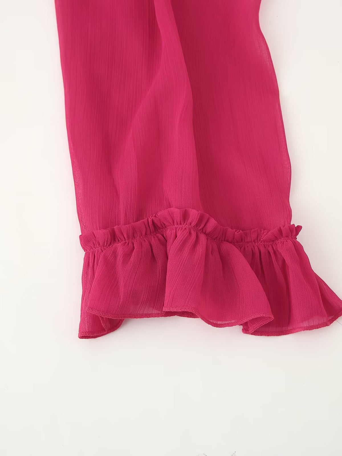 Youthful Looking Dress Lace-Up Tassels Loose Fitting Short Stitching