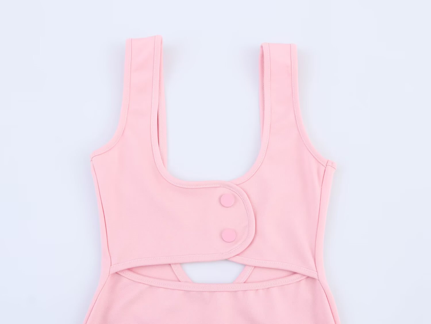 Crew-Neck Backless Cutout A-Line Mini Dress