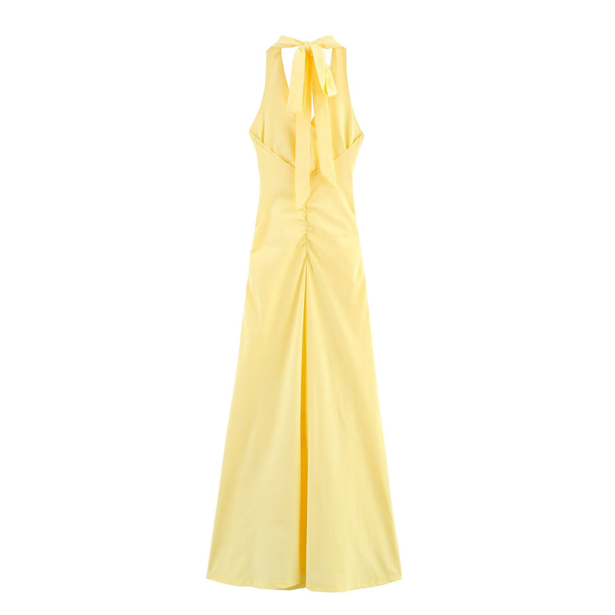 Bare Back Hanging Collar Dress