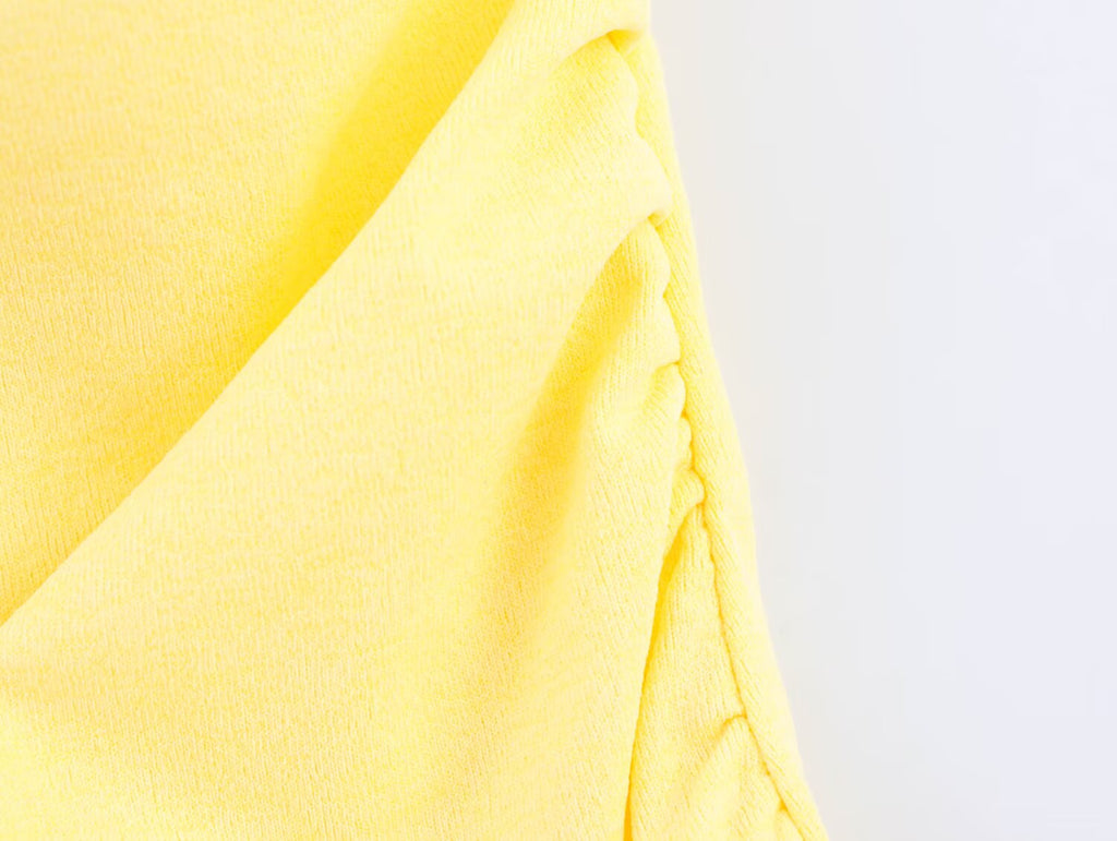 Bare Back Hanging Collar Dress