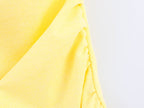 Bare Back Hanging Collar Dress