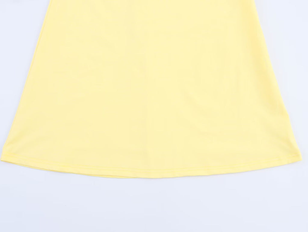 Bare Back Hanging Collar Dress