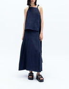 Women's Bow-Detail Top And Skirt Two-Piece Set