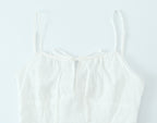 Women's Spaghetti-Strap Embroidered Ruched A-Line Mini Dress