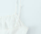 Women's Spaghetti-Strap Embroidered Ruched A-Line Mini Dress