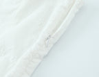 Women's Spaghetti-Strap Embroidered Ruched A-Line Mini Dress
