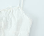 Women's Spaghetti-Strap Embroidered Ruched A-Line Mini Dress
