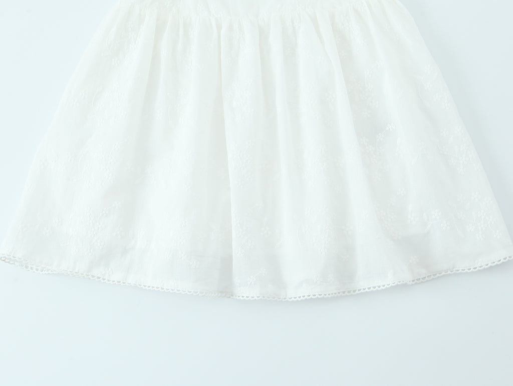 Women's Spaghetti-Strap Embroidered Ruched A-Line Mini Dress