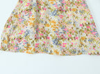 Floral Square-Neck Backless Dress
