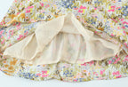 Floral Square-Neck Backless Dress